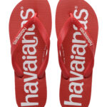 Havaianas ruby red slippers logo wit