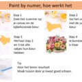 Instructie voor schilderen op nummer